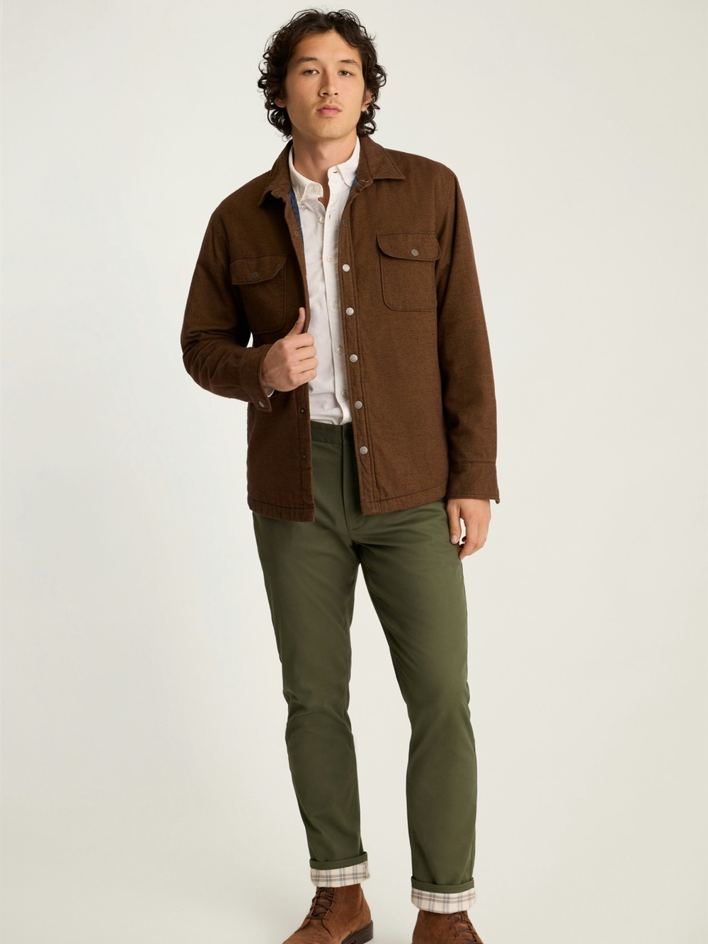 Bonobos Fireside Flannel Lined Pant in Forest Green